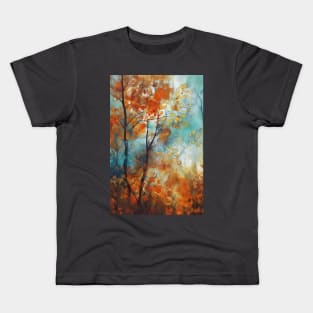 Rusty textured countryside autumn2 Kids T-Shirt